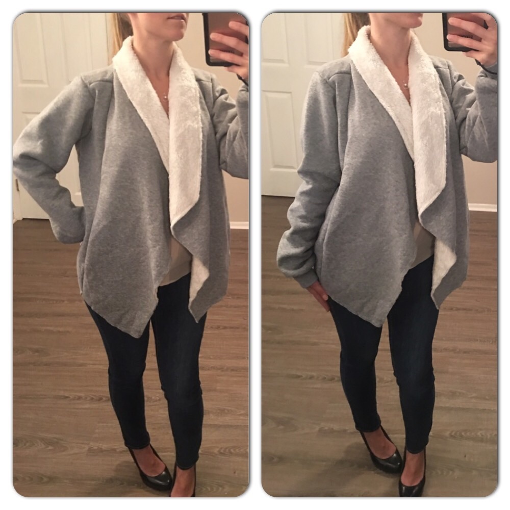 Cozy Gray Fleece Jacket