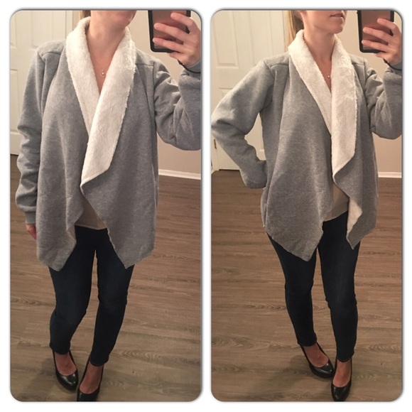 Cozy Gray Fleece Jacket - Picture 3 of 5