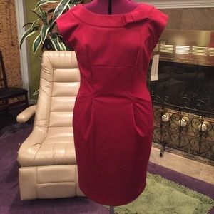 NWT Evan Picone deep red dress