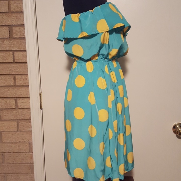 Boutique polka dot Peaches & Cream dress - Picture 2 of 4
