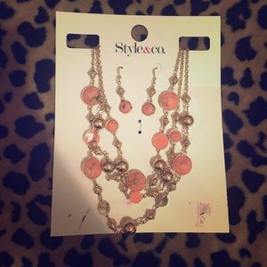 Necklace and earring set by Style & Co.