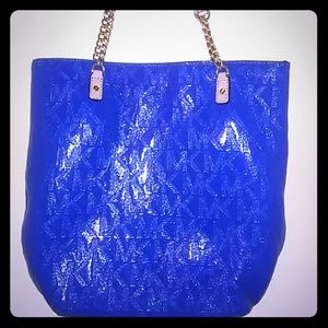 Michael Kors blue electric purse