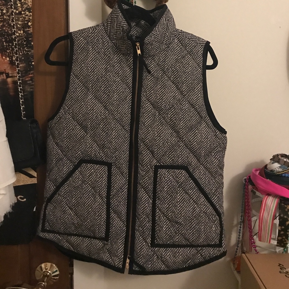 J.Crew herringbone vest