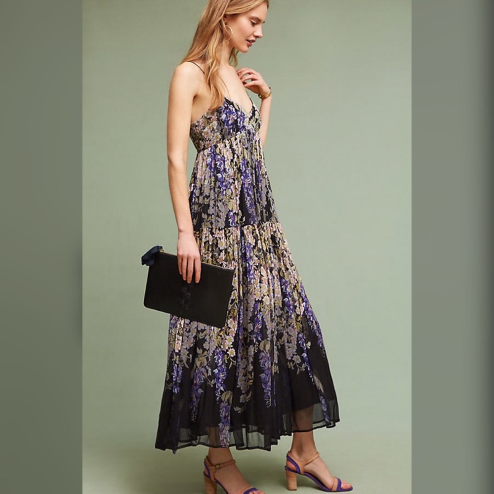 Anthropologie Adelia Maxi Floral Floreat Dress - Picture 5 of 8