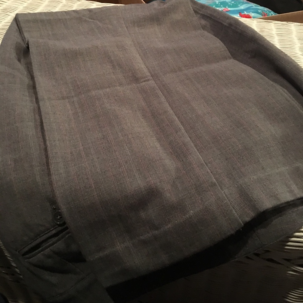 Pin striped grey dress pants