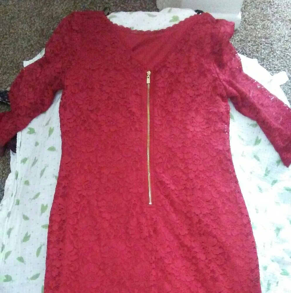 Red Lace Dress