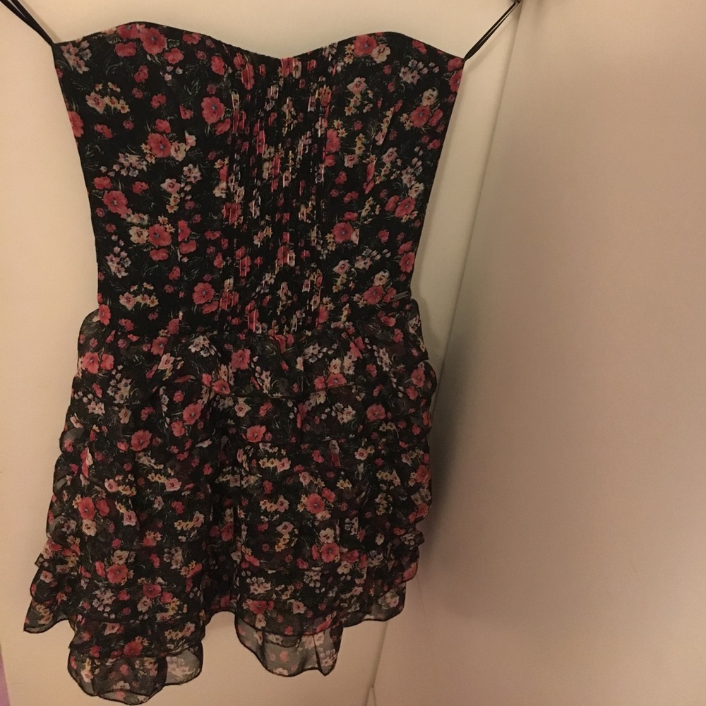 GUESS, strapless, floral dress