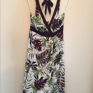 Summer Palm leaf Dress