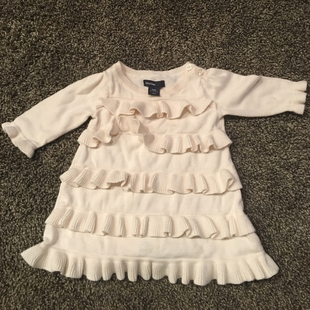 0-3 months girl sweater dress Gap