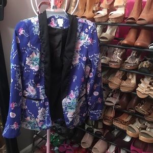 Floral blazer