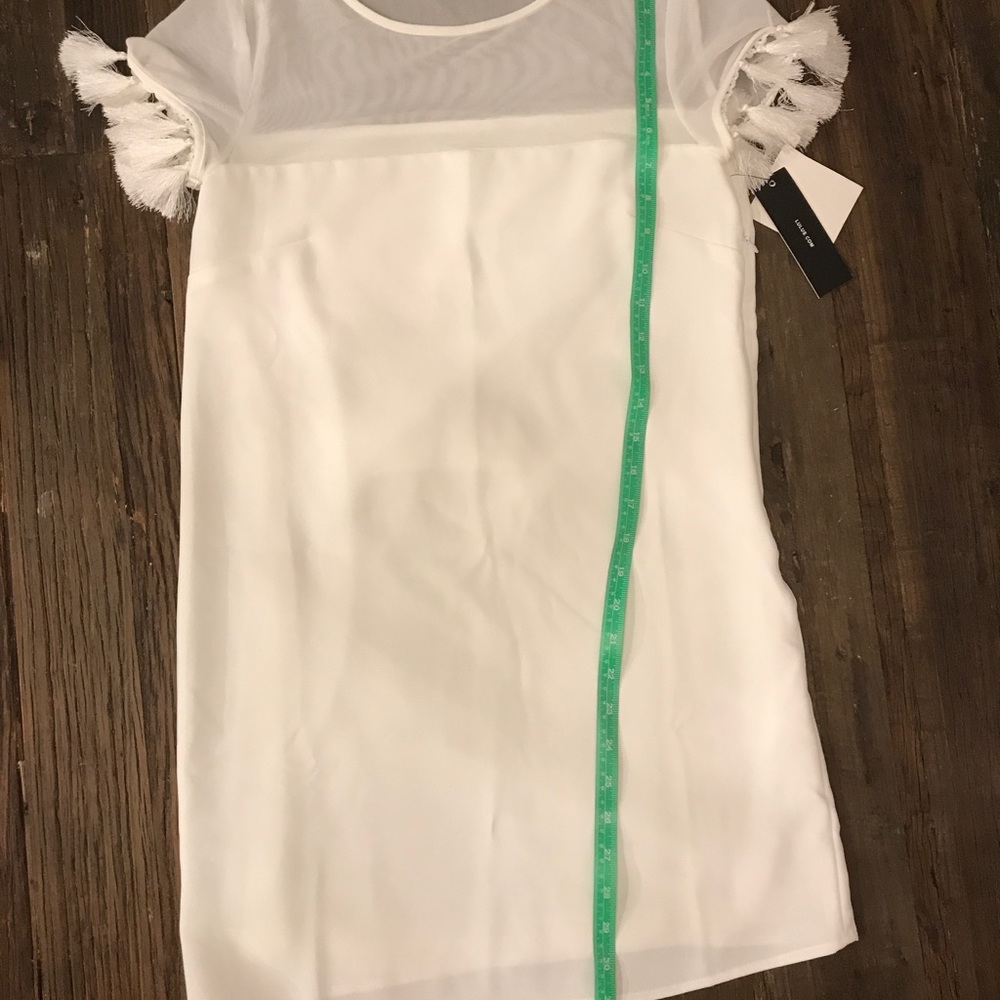 Lulu's Iced Latte Shift Dress w/ Tassels XS NEW - Picture 7 of 8