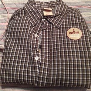 Tee shirt and button up combo!