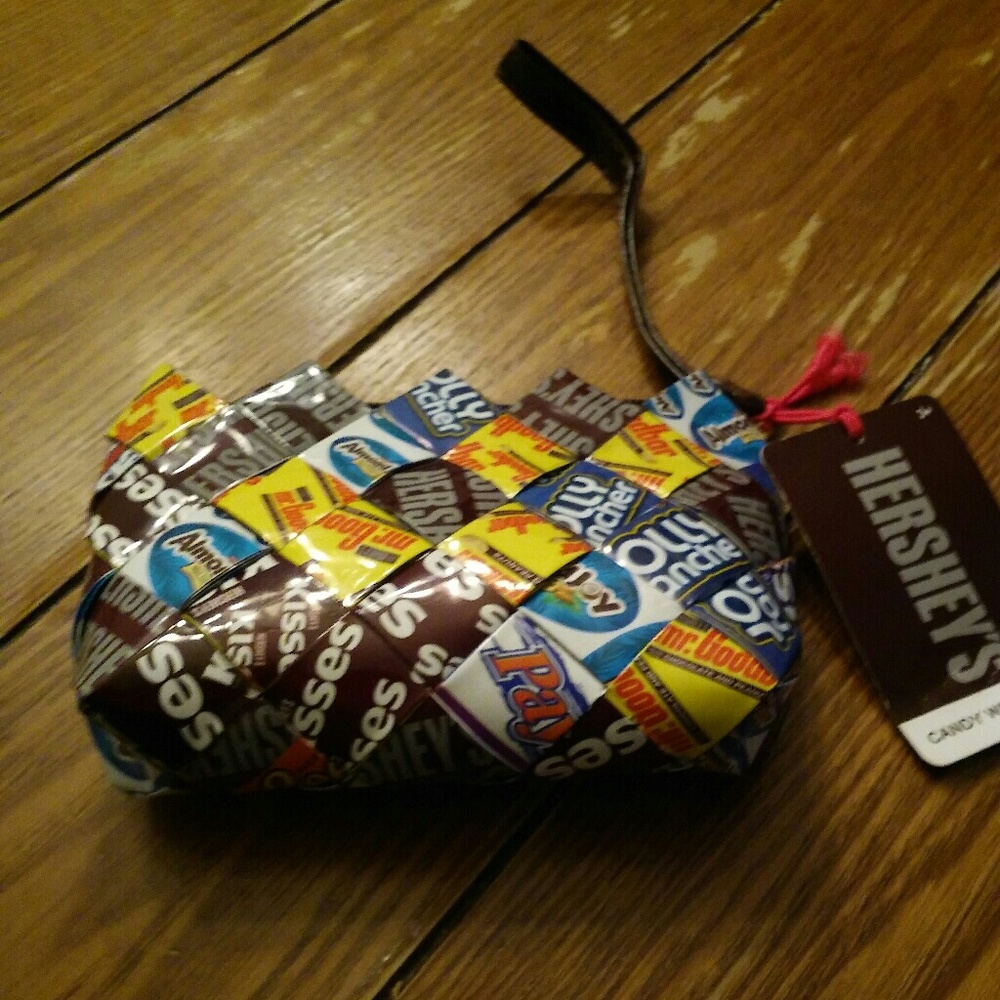 Hershey's Candy wrapper wristlet