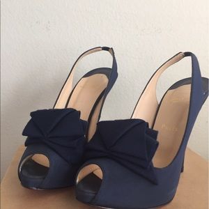 Christian Louboutin Size 40 Navy Blue Miss Chachas