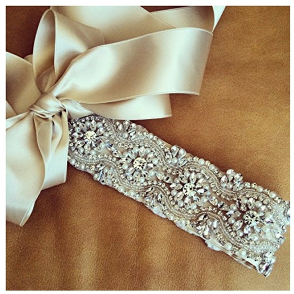 ??HOST PICK??Rhinestone bridal belt applique main image 5