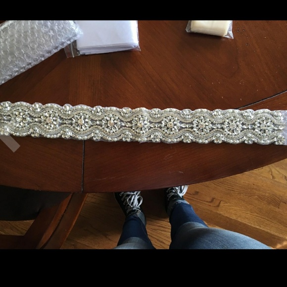 ??HOST PICK??Rhinestone bridal belt applique