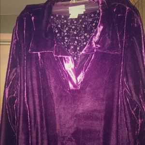 Women's velour pants set