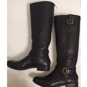 Espresso colored riding boots