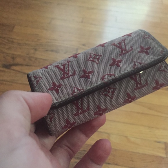 Louis Vuitton Blue Denim Monogram Denim Key Pouch Gold  Louis Vuitton Denim Keyholder