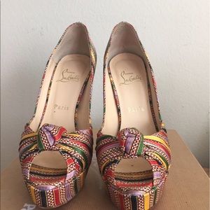 Christian Louboutin Size 39.5 Multicolor