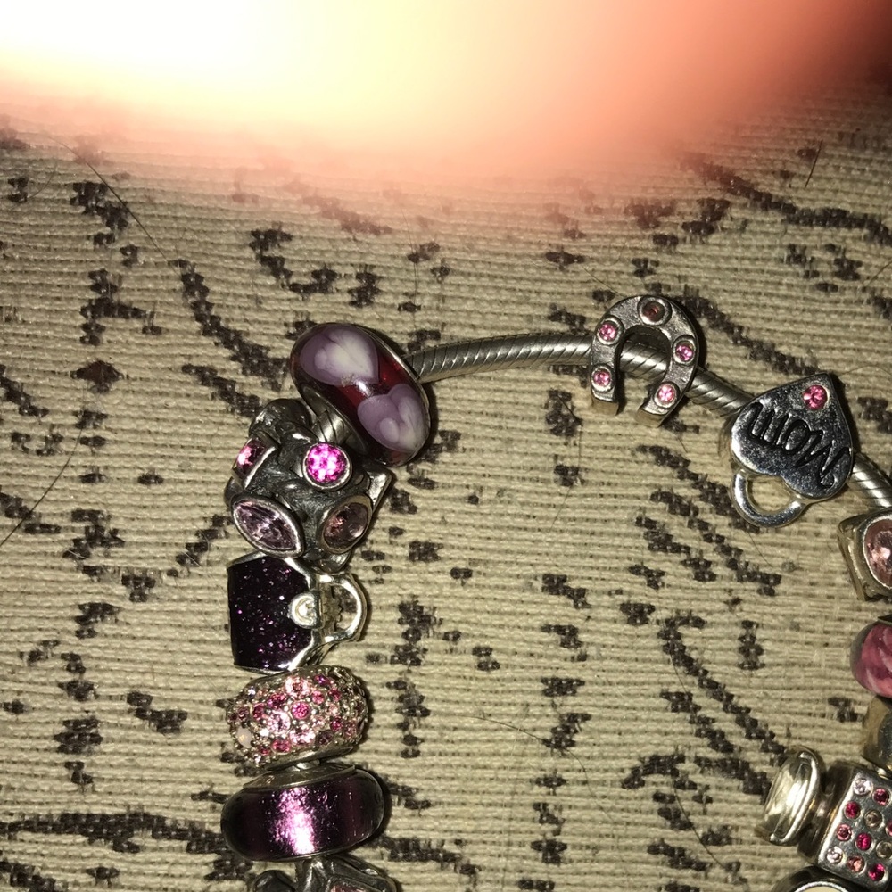 Pandora and Chamila mixed charm bracelet