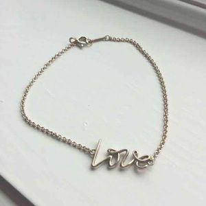Handmade "Love" Chain Bracelet