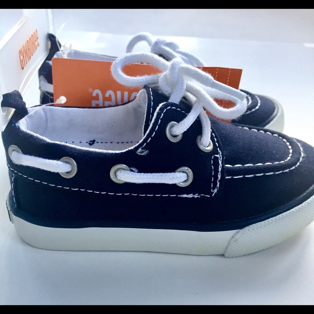 Gymboree Toddler Boys Navy Canvas Boat Shoes 6