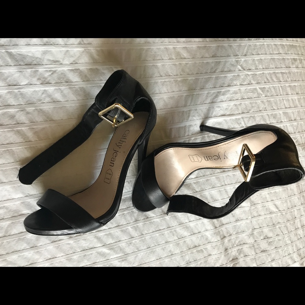 Cathy jean strap heels. Worn once or twice.
