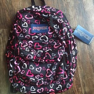jansport heart backpack
