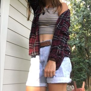 Small, red Garage flannel