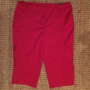 Style & Co Woman Size 20W Red Capri