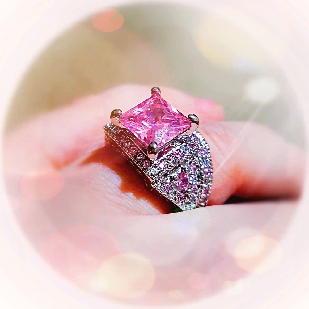 Beautiful Sterling Silver White Zin Fashion Rings