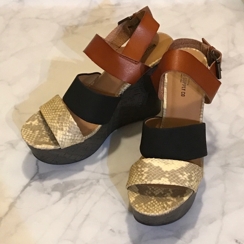 Mossimo  Faux Leather, Suede, Snake Skin Platforms