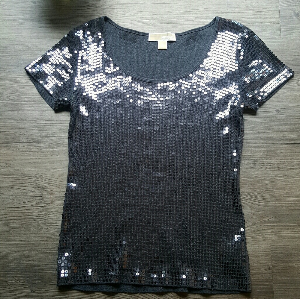 Michael Kors sequins jeresy tee