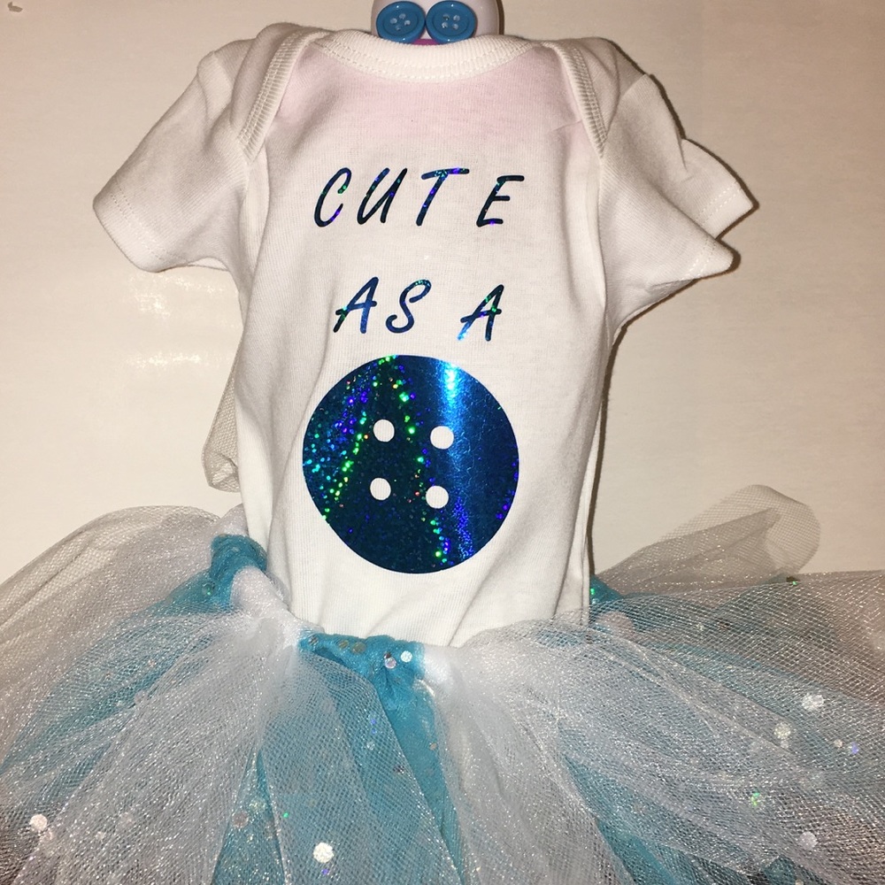 "Cute As A Button" 3 piece set