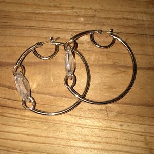 Henri Bendel Rose Gold Hoop Earrings