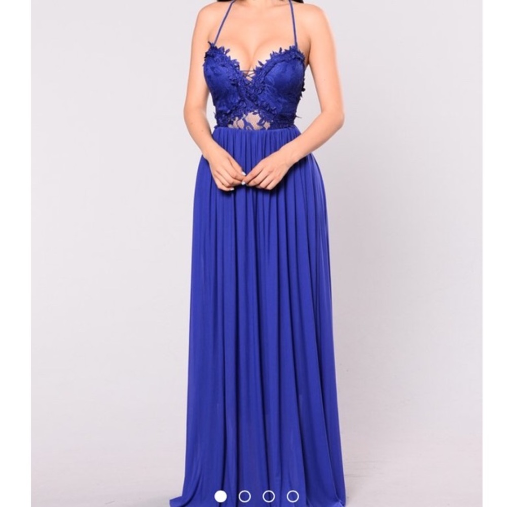 Strappy Royal Blue Sweetheart Dress💙