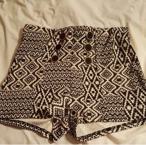 Aztec print shorts
