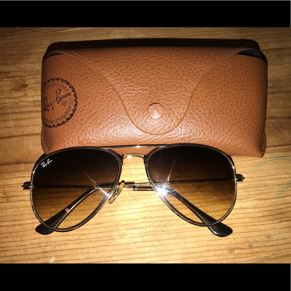Gold Ray Ban Aviators
