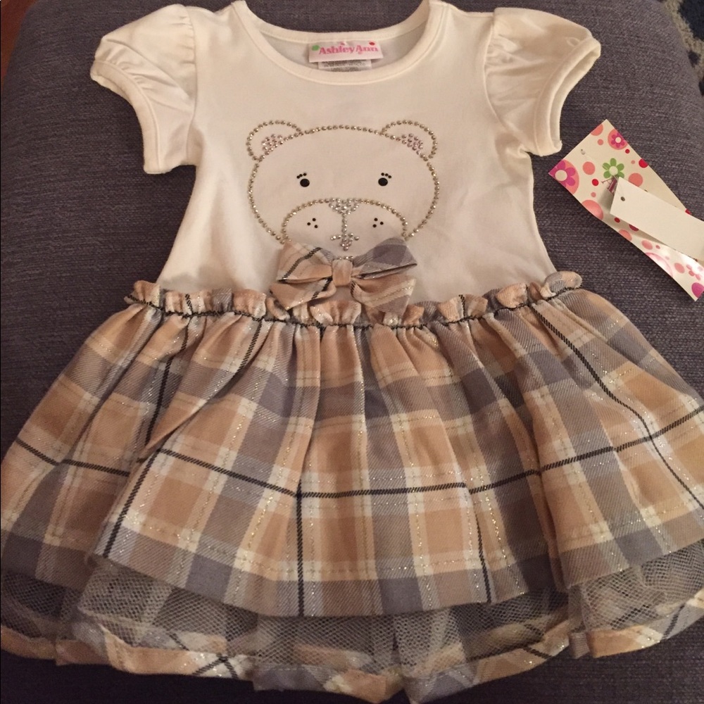 New studded bear tutu dress