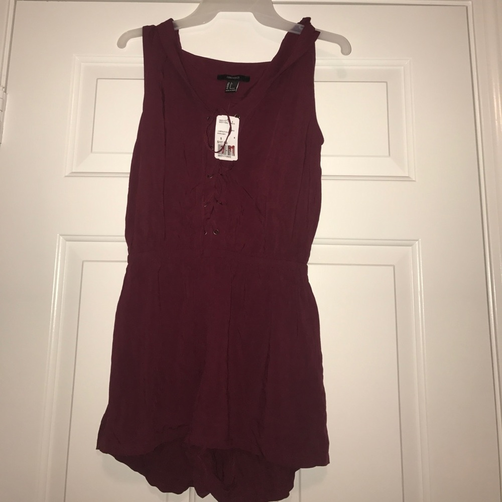Maroon romper