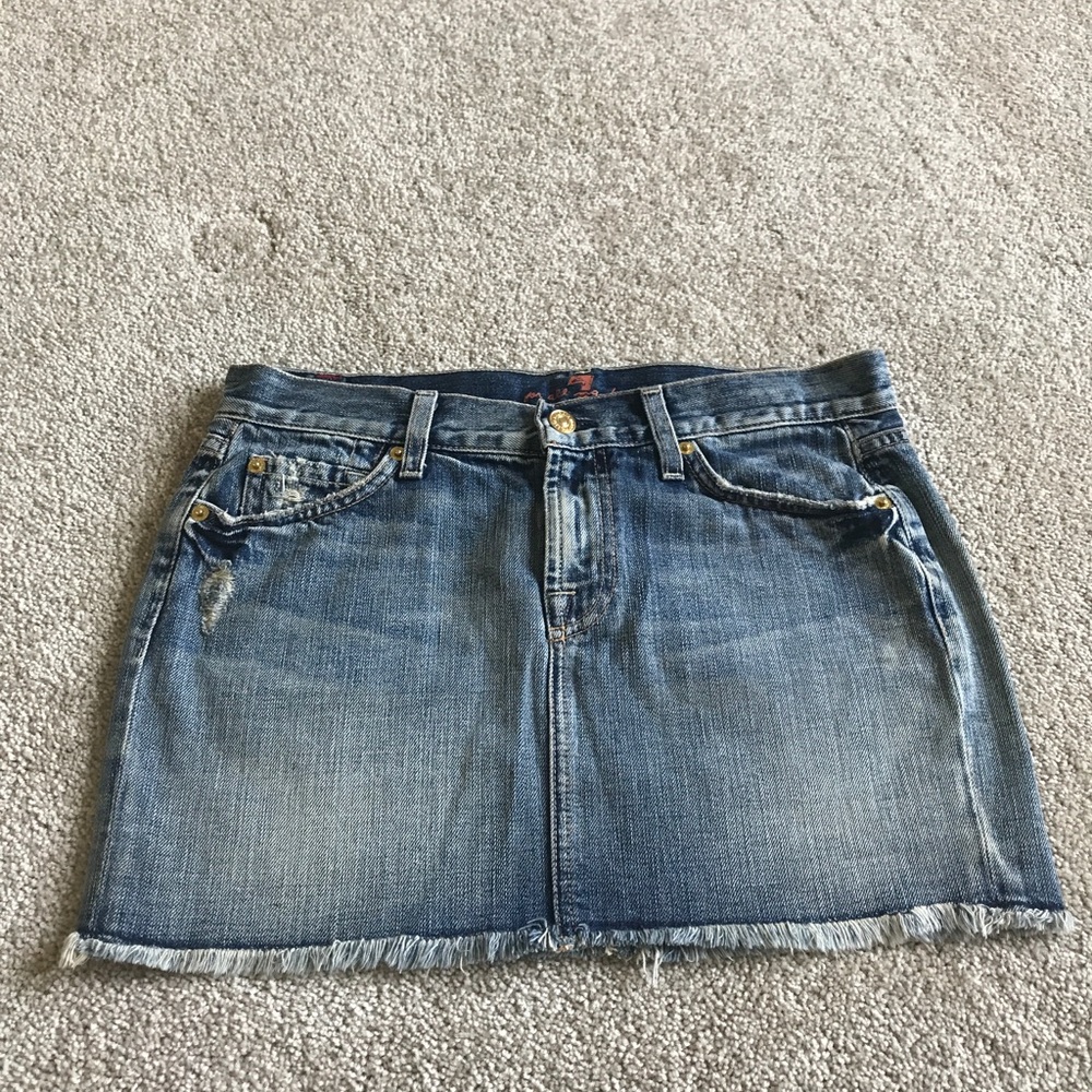7 For All Mankind Denim Skirt
