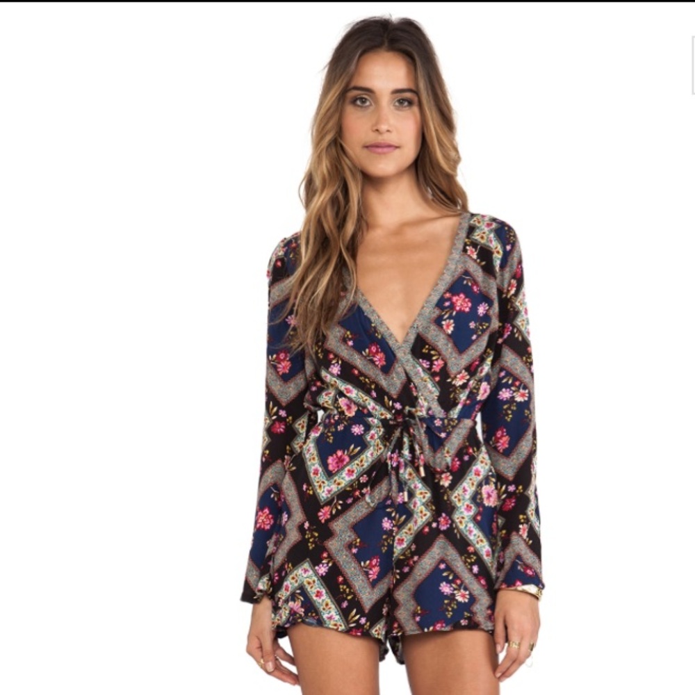 Tigerlily Renaissance Floral Romper