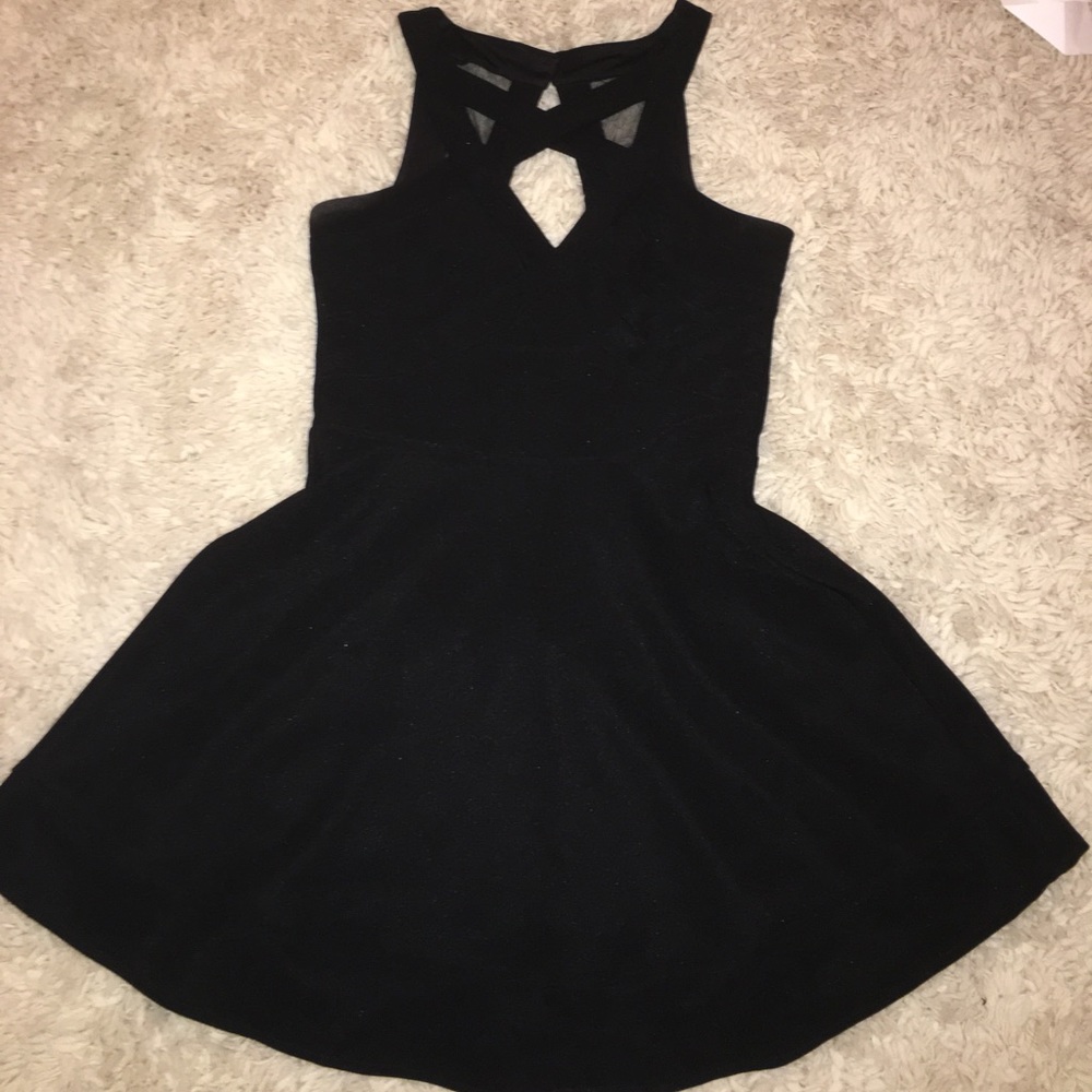 Black skater dress