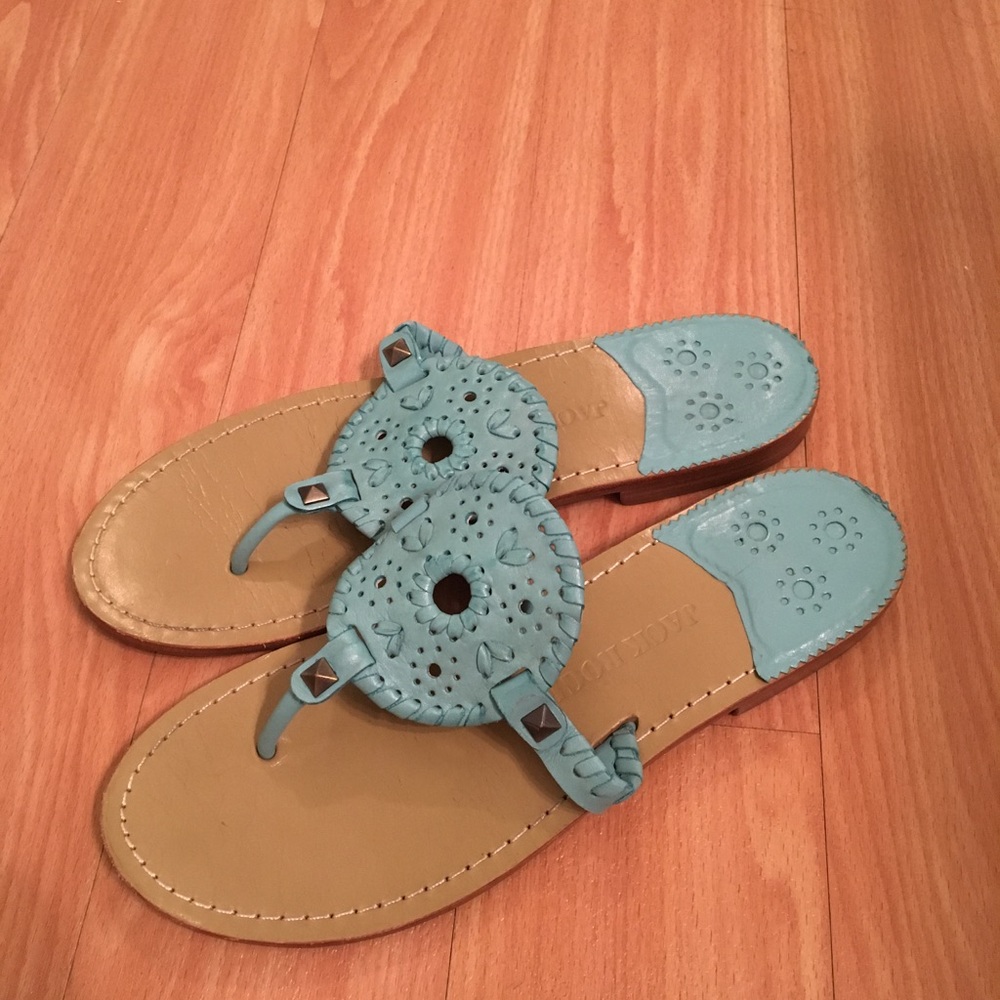 Jack Rogers Georgica Sandals- Aqua 7.5/8