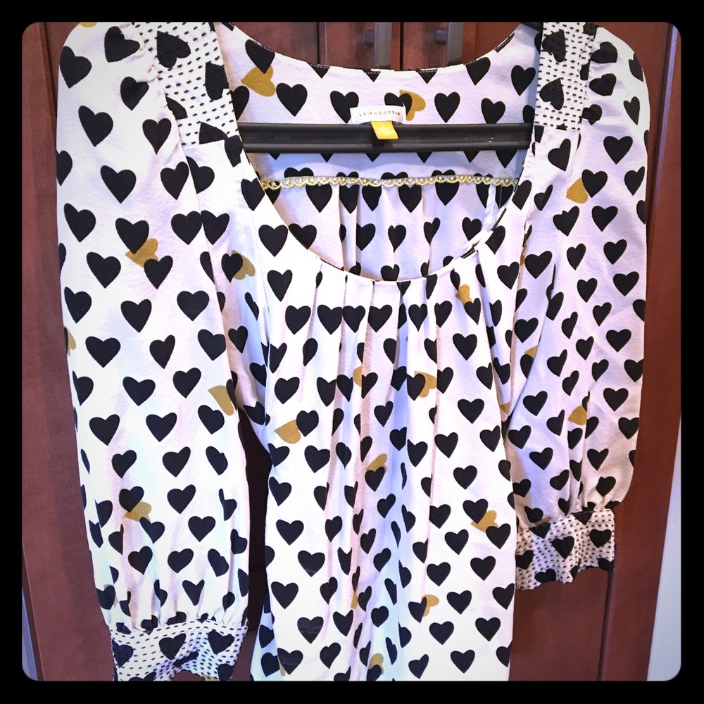 Anthropogenic Leiftsdottir sweetheart blouse