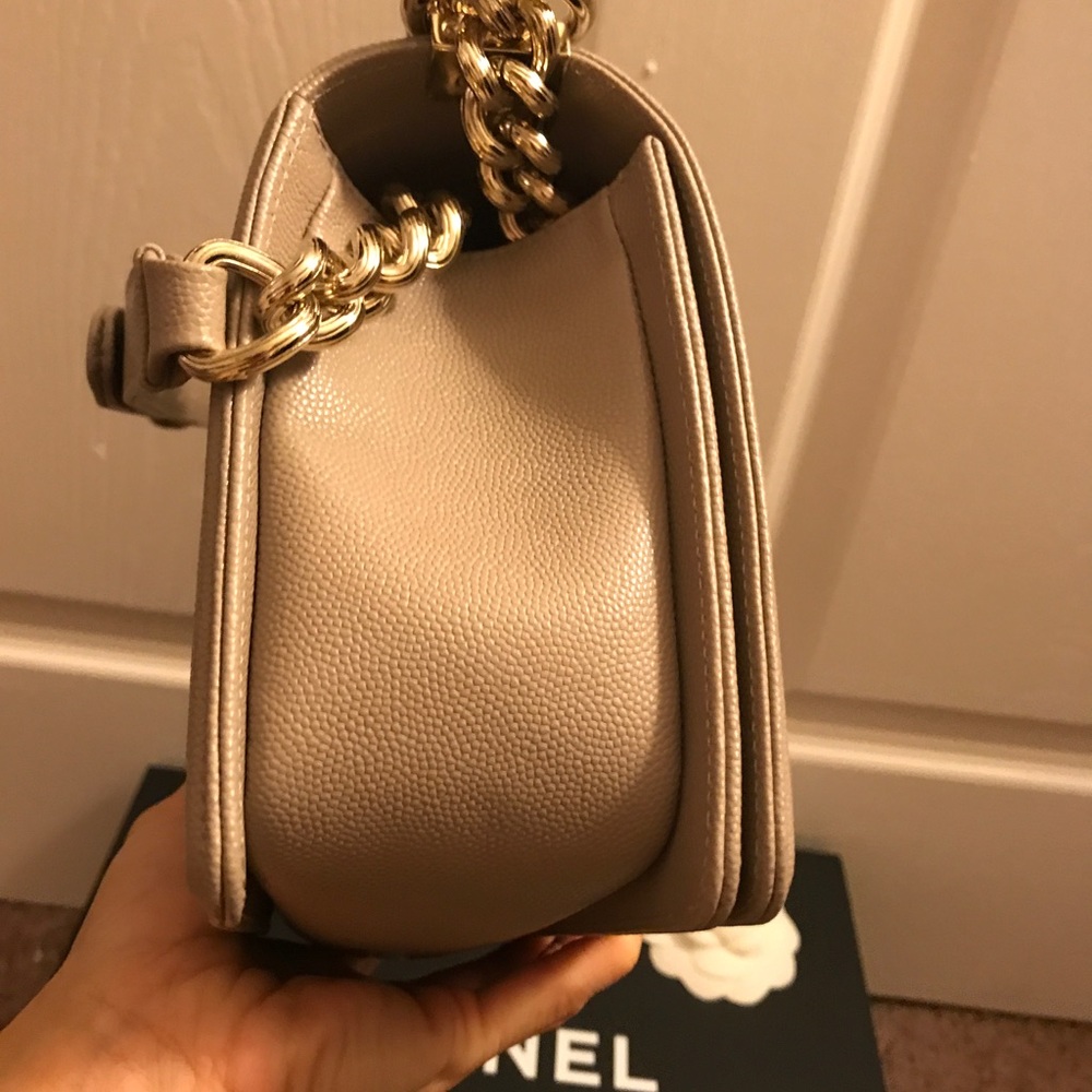 Chanel Caviar Old medium dark beige - Picture 4 of 8