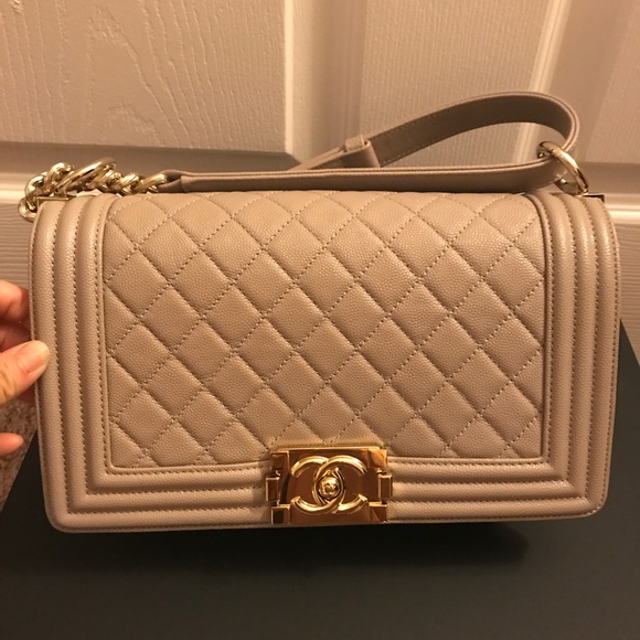 Chanel Caviar Old medium dark beige - Picture 2 of 8