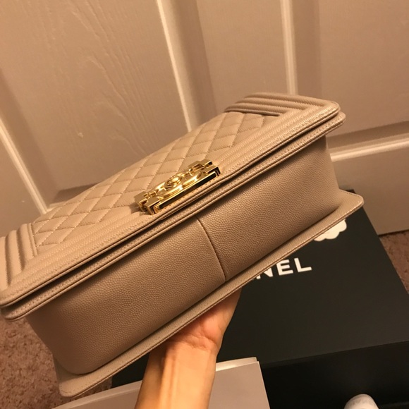 Chanel Caviar Old medium dark beige - Picture 7 of 8