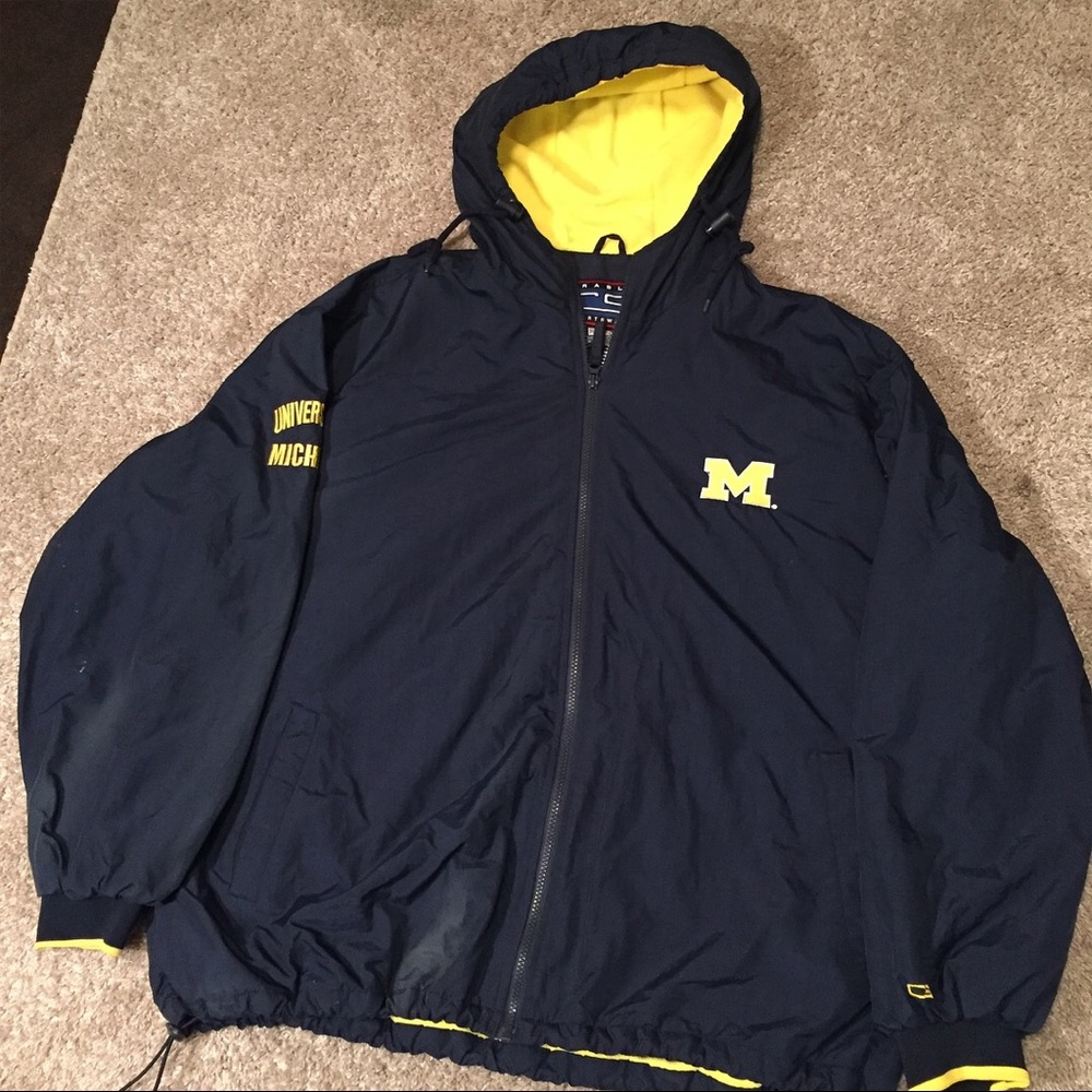 University of Michigan windbreaker hoodie sz XL